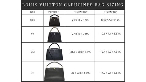 lv capucines size chart|louis vuitton capucines.